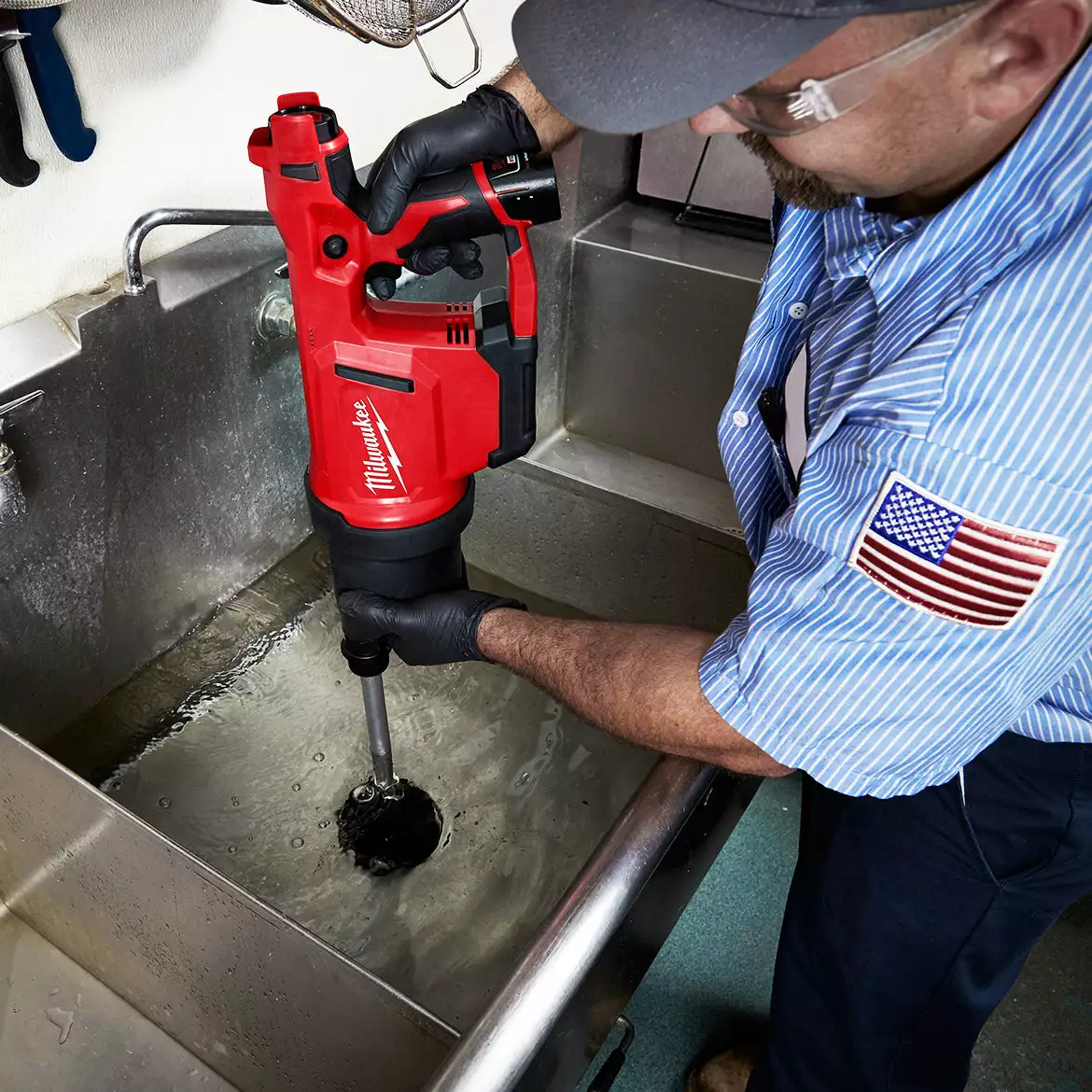 Milwaukee 2572B-21 M12 12V Airsnake Drain Cleaning Air Gun Kit W/ Attachments 8 Milwaukee 2572B-21 M12 12V Airsnake Drain Cleaning Air Gun Kit W/ Attachments