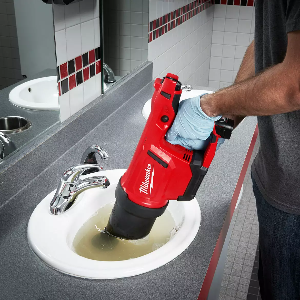 Milwaukee 2572B-21 M12 12V Airsnake Drain Cleaning Air Gun Kit W/ Attachments 9 Milwaukee 2572B-21 M12 12V Airsnake Drain Cleaning Air Gun Kit W/ Attachments