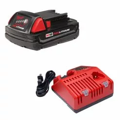 Tools & Equipment Milwaukee 2641-21CT M18 18V 10-Ounce Caulk And Adhesive Gun Kit W/ Rod