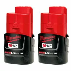 Milwaukee 48-11-2411 M12 12V 1.5Ah REDLITHIUM Compact Battery - 2pk