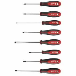 Milwaukee 48-22-2718 Hex Wrench Ready Magnetic Tips Screwdriver Set W/ SQ - 8pc Tools & Equipment