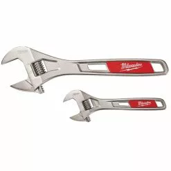 Milwaukee 48-22-7400 6 And 10-Inch Parallel Jaw Adjustable Wrench Set - 2pc Tools & Equipment