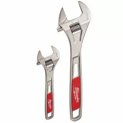 Milwaukee 48-22-7400 6 And 10-Inch Parallel Jaw Adjustable Wrench Set - 2pc Tools & Equipment