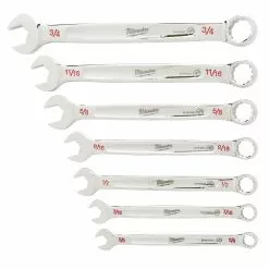 Milwaukee 48-22-9407 7-Piece Standard Open-End Combination Wrench Set Tools & Equipment