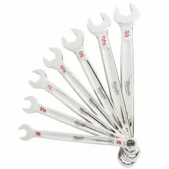 Milwaukee 48-22-9407 7-Piece Standard Open-End Combination Wrench Set Tools & Equipment