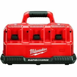 Milwaukee 48-59-1807 M12/M18 12/18V 6-Port Rapid Charge Station Tools & Equipment 12 Milwaukee 48-59-1807 M12/M18 12/18V 6-Port Rapid Charge Station Tools & Equipment