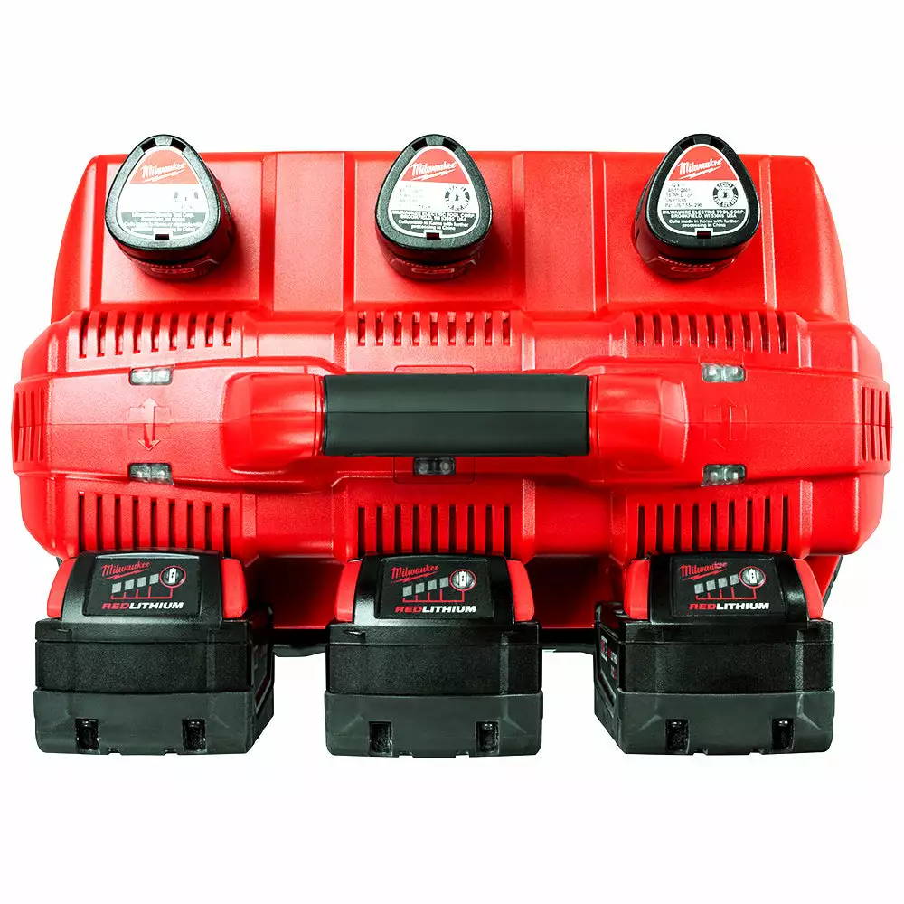 Milwaukee 48-59-1807 M12/M18 12/18V 6-Port Rapid Charge Station Tools & Equipment 6 Milwaukee 48-59-1807 M12/M18 12/18V 6-Port Rapid Charge Station Tools & Equipment