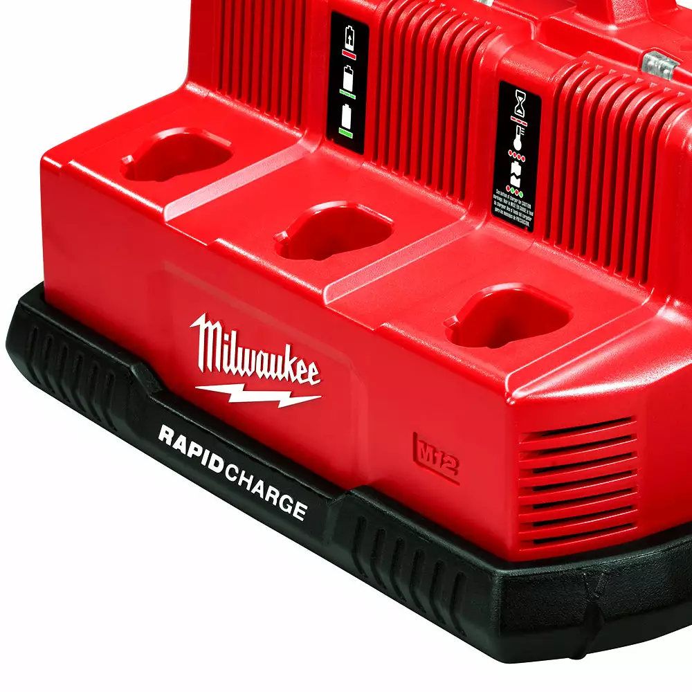 Milwaukee 48-59-1807 M12/M18 12/18V 6-Port Rapid Charge Station Tools & Equipment 7 Milwaukee 48-59-1807 M12/M18 12/18V 6-Port Rapid Charge Station Tools & Equipment
