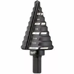 Tools & Equipment Milwaukee 48-89-9205 1/4-Inch - 1-3/8-Inch By 1/8-Inch #5 Step Drill Bit