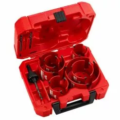 Milwaukee 49-56-9290 10-Piece Big Hawg Hole Carbide Saw Kit W/ Arbor