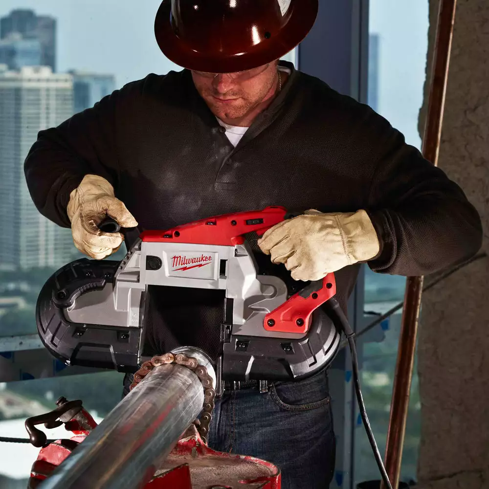 Milwaukee 6238-21 120 AC/DC Deep Cut Band Saw Kit W/ Carrying Case 7 Milwaukee 6238-21 120 AC/DC Deep Cut Band Saw Kit W/ Carrying Case