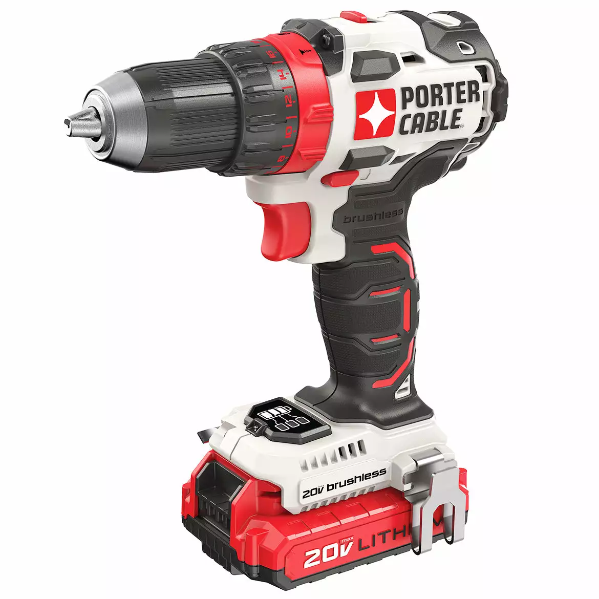 Porter-Cable Tools & Equipment Porter Cable PCCK607LB 20-Volt Lithium-Ion Cordless Brushless Drill Driver Kit 4 Porter-Cable Tools & Equipment Porter Cable PCCK607LB 20-Volt Lithium-Ion Cordless Brushless Drill Driver Kit