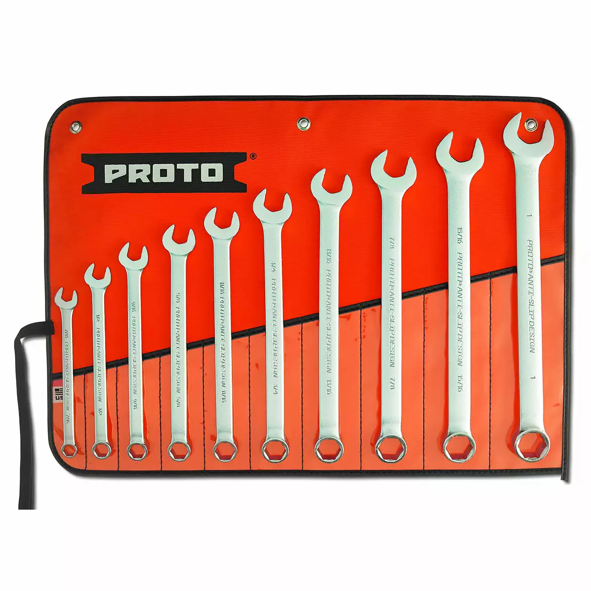 Proto J1200GHASD 6-Point Satin Fractional Combination ASD Wrench Set - 10pc 3 Proto J1200GHASD 6-Point Satin Fractional Combination ASD Wrench Set - 10pc