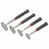 Proto J1304AVPS Durable Steel Anti-Slip Anti-Vibe Ball Pein Hammer Set - 4pc