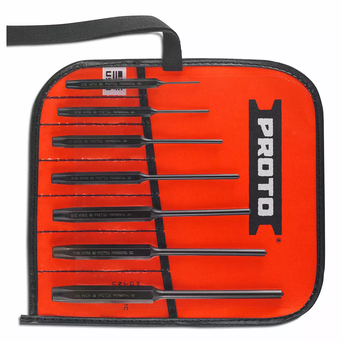Proto J49007S2 Black Oxide Heat Treated Roll Pin Punch Set With Pouch - 7pc Tools & Equipment 4 Proto J49007S2 Black Oxide Heat Treated Roll Pin Punch Set With Pouch - 7pc Tools & Equipment