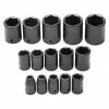 Proto J74104 1/2-Inch 6-Point Fractional Standard Drive Impact Socket Set - 15pc