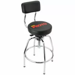 Automotive Proto JFC1011 44-Inch Black Heavy-Duty Metal Comfortable Adjustable Shop Stool