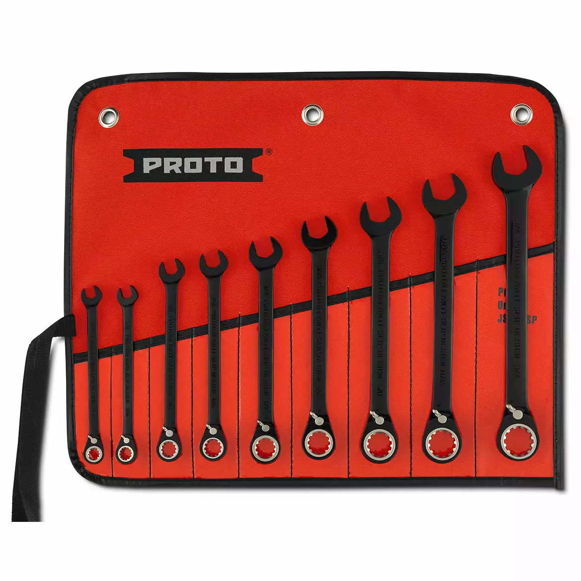 Proto JSCV-9S Black Spline Reversible Combination Ratcheting Wrench Set - 9pc Tools & Equipment 3 Proto JSCV-9S Black Spline Reversible Combination Ratcheting Wrench Set - 9pc Tools & Equipment