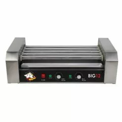 FunTime Roller Dog RDB12SS Commercial 12 Hot Dog 5 Roller Grill Cooker Machine
