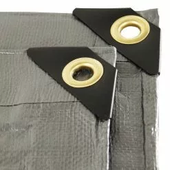 Weather Guard S008016 8' X 16' Silver Heavy Duty U.V. Tarp, 7'-6'' X 15'-6'' Lawn & Outdoor Power