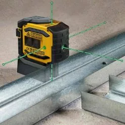 Stabila 03165 5-Point/Dot 60-Foot Range Self-Leveling Grean Beam Laser Level Tools & Equipment