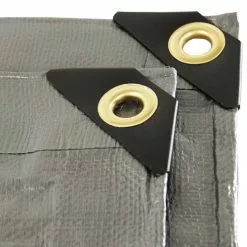 Weather Guard 20x30 Heavy Duty UV Treated Canopy Sun Shade Cover Tarp, Silver