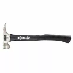 Tools & Equipment Stiletto TI12MC-F 16-Inch 12-Oz Titanium Milled Curved Fiberglass Handle Hammer