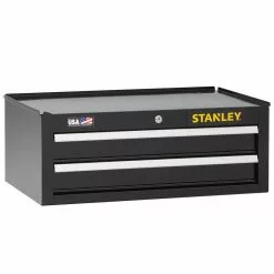 Tools & Equipment Stanley STST22625BK 26-Inch 300-series 2-Drawer Storage Middle Chest - Black