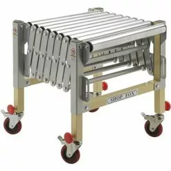 Shop Fox W1732 Adjustable Roller Stand Outfeed W/ Independantly Adjustable Legs Tools & Equipment