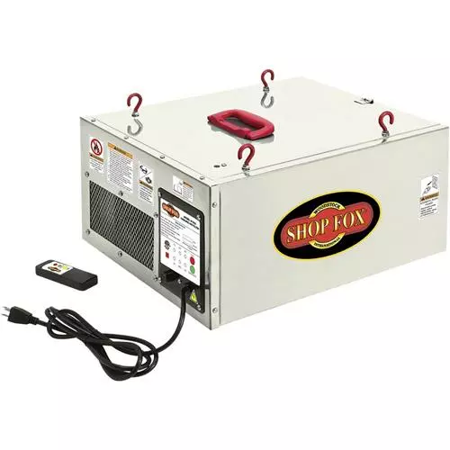 Shop Fox W1830 1/8 HP Single Phase 3-Speed 409 CFM Hanging Air Filter W 3 Shop Fox W1830 1/8 HP Single Phase 3-Speed 409 CFM Hanging Air Filter W