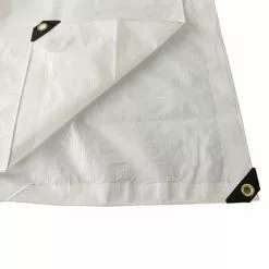 Weather Guard Lawn & Outdoor Power White 18x20 Heavy Duty UV Protected Treated Canopy Sun Shade Boat Cover Tarp