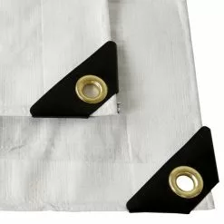 Weather Guard Lawn & Outdoor Power White 12x20 Heavy Duty UV Protected Treated Canopy Sun Shade Boat Cover Tarp