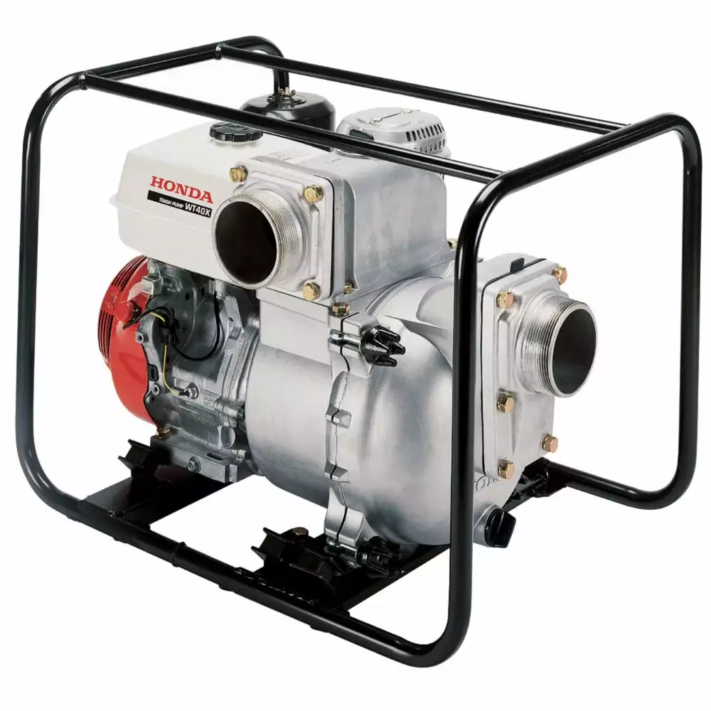 Honda WT40 337cc 4-Inch 433-Gpm Full Frame Isolation Mounted Trash Pump Lawn & Outdoor Power 3 Honda WT40 337cc 4-Inch 433-Gpm Full Frame Isolation Mounted Trash Pump Lawn & Outdoor Power