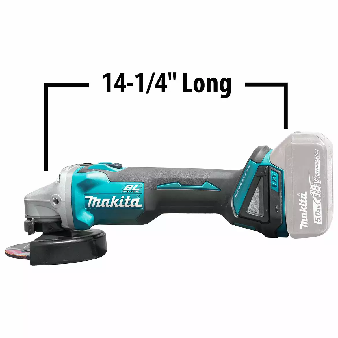 Makita XAG04Z 18-Volt 5-Inch Brushless Cordless Cut-Off/Angle Grinder- Bare Tool 5 Makita XAG04Z 18-Volt 5-Inch Brushless Cordless Cut-Off/Angle Grinder- Bare Tool