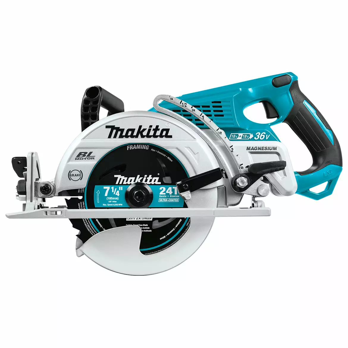 Makita XSR01Z 36-Volt 7-1/4-Inch X2 LXT Rear Handle Circular Saw - Bare Tool Tools & Equipment 3 Makita XSR01Z 36-Volt 7-1/4-Inch X2 LXT Rear Handle Circular Saw - Bare Tool Tools & Equipment