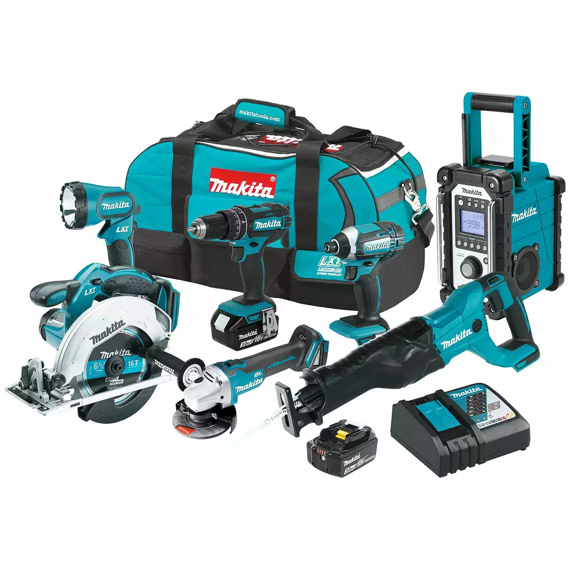 Tools & Equipment Makita XT704 18-Volt 7-Tool 3.0Ah LXT Cordles Drivers And Saws Combo Kit 3 Tools & Equipment Makita XT704 18-Volt 7-Tool 3.0Ah LXT Cordles Drivers And Saws Combo Kit