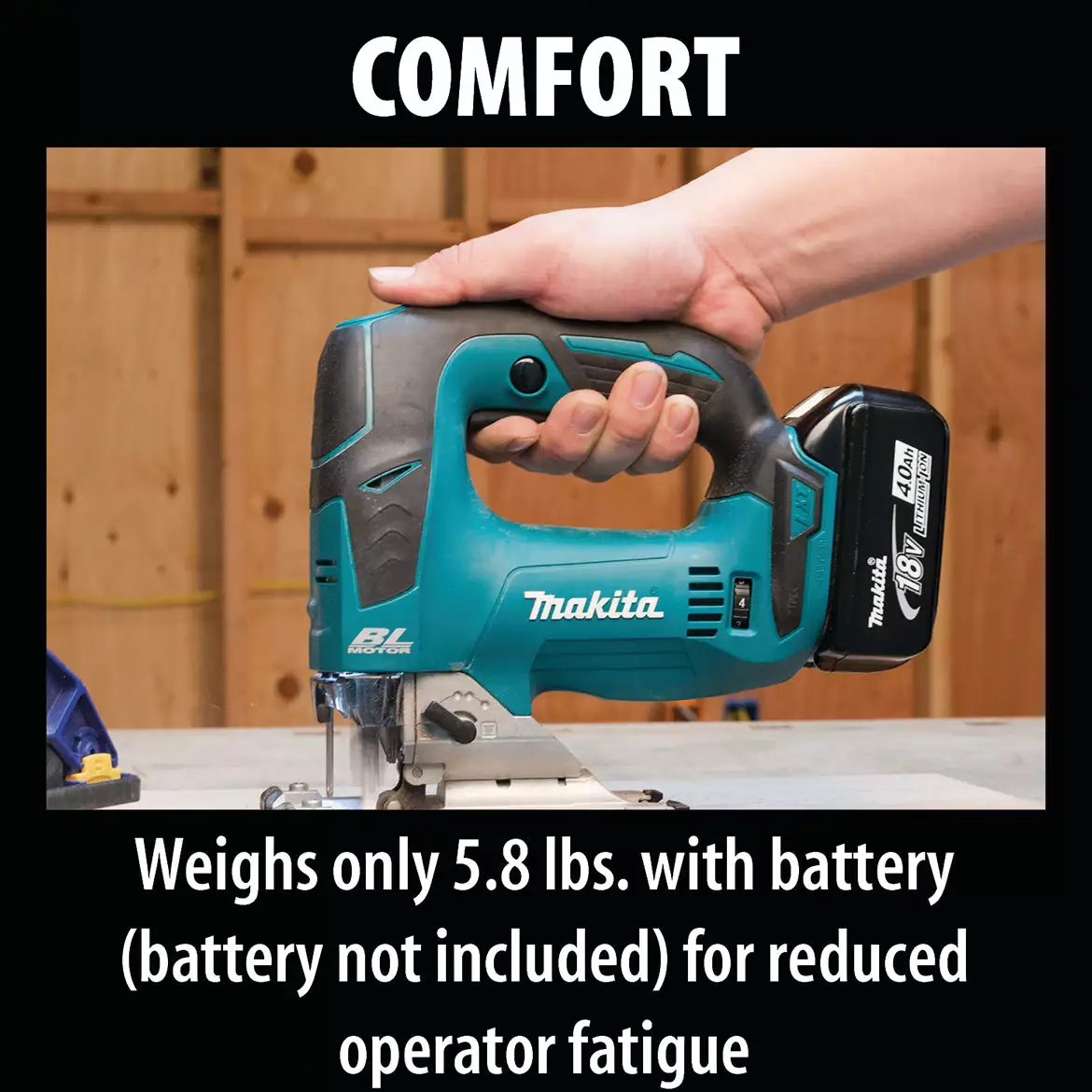 Makita XVJ02Z 18V LXT Lithium-Ion Brushless Cordless Jig Saw, Bare Tool 8 Makita XVJ02Z 18V LXT Lithium-Ion Brushless Cordless Jig Saw, Bare Tool